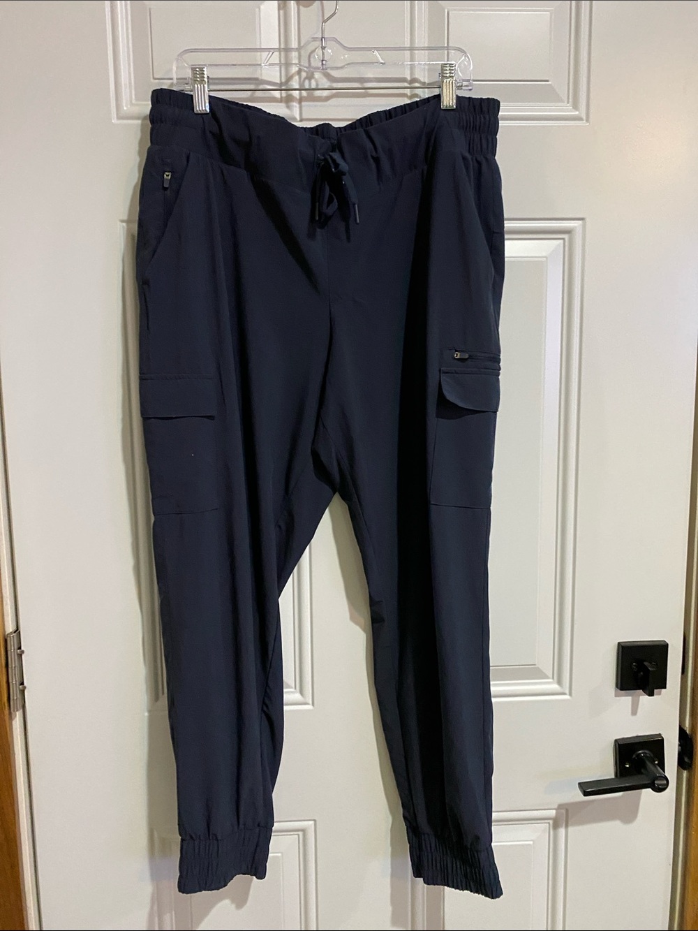 all in motion Women's Navy Cargo Joggers with Elastic Waist